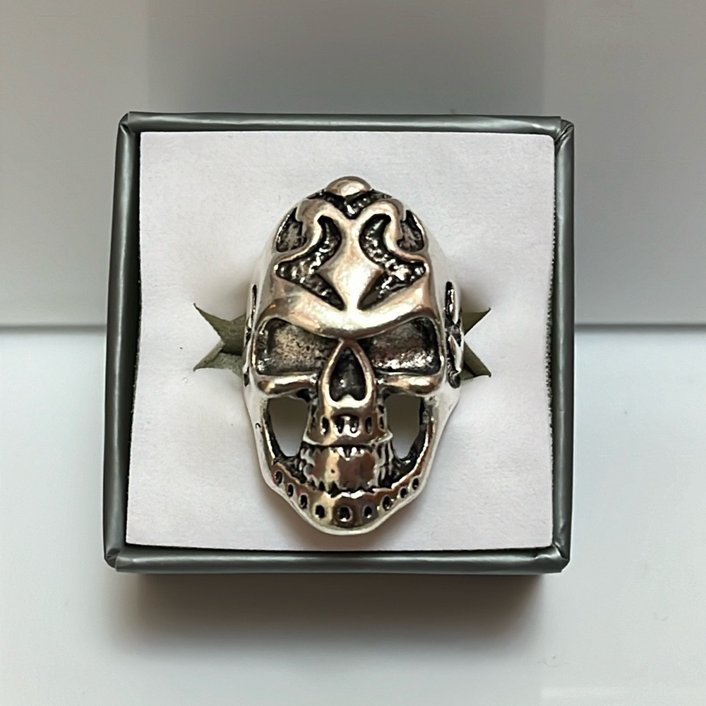 Men’s Skull Biker Ring